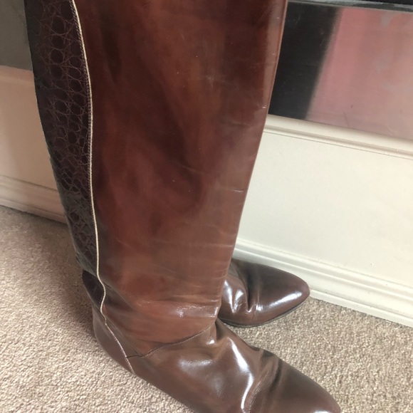 Vintage Bally Knee High Boots - Picture 1 of 6